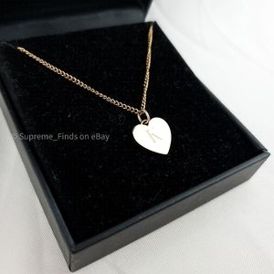 Heart shaped Letter 'K' Rose gold necklace